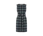 Oasis Cassie Check Zip Through Dress