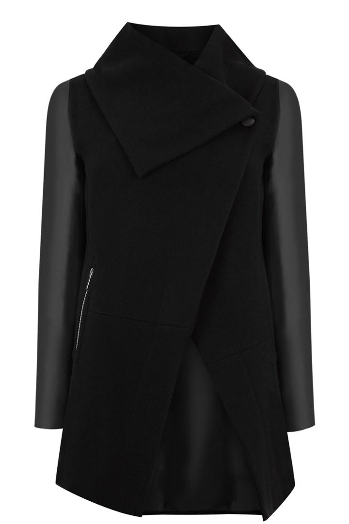 Oasis Urban Wrap Collar Coat