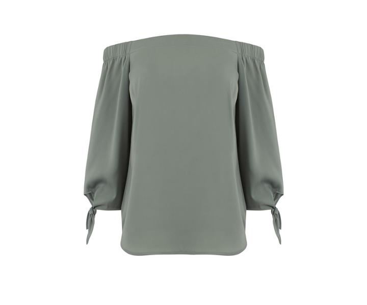 Oasis Tie Sleeve Bardot Top