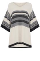 Oasis Placed Stripe Poncho