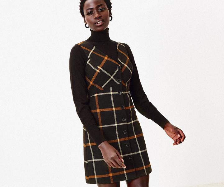 Oasis Billie Check Shift Dress