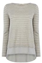 Oasis Stripe Split Back Top
