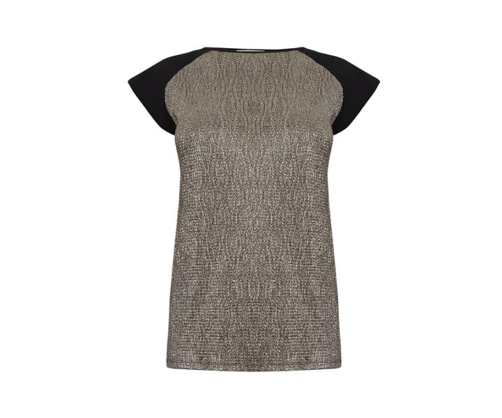 Oasis V Back Chain Crinkle Top