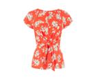 Oasis Floral Knot Front Top