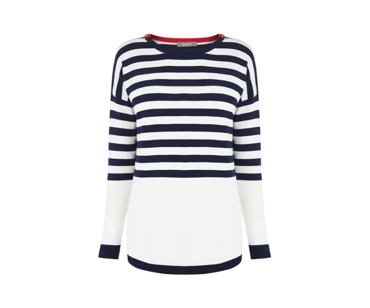 Oasis Epaulette Stripe Top