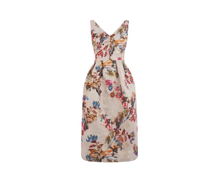 Oasis Iris Jacquard Midi Dress