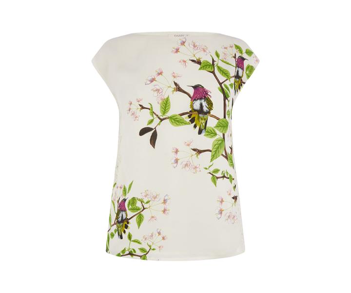 Oasis Topaz Bird Laceside Top