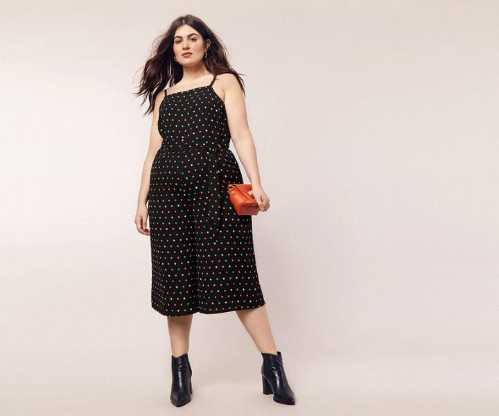 Oasis Curve Multi Spot Jumpsuit
