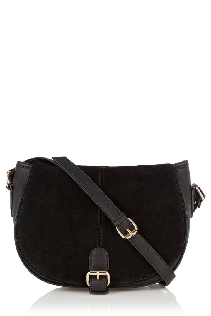 Oasis Sydney Suede/pu Saddle Bag