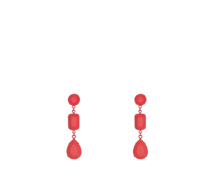 Oasis Powder Coated Gemstone Drop Ea