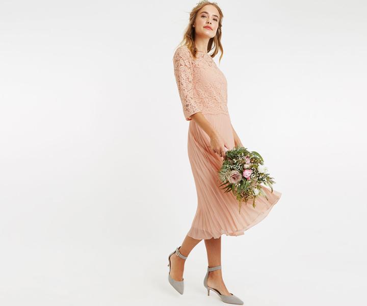 Oasis Lace Top Bridesmaid Dress