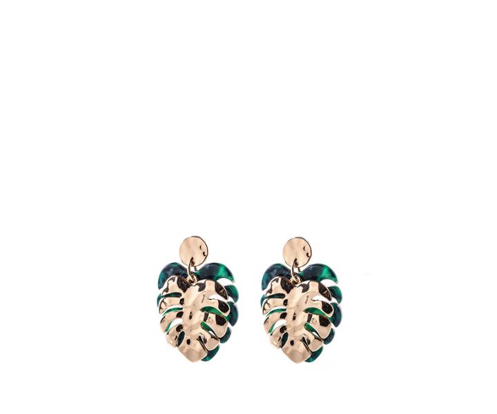 Oasis Layered Leaf Earrings