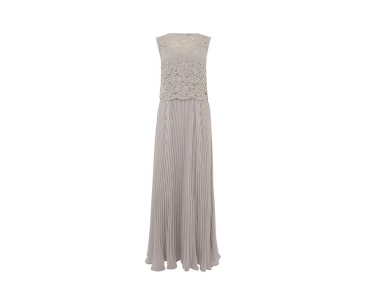 Oasis Gracie Lace Top Pleated Maxi