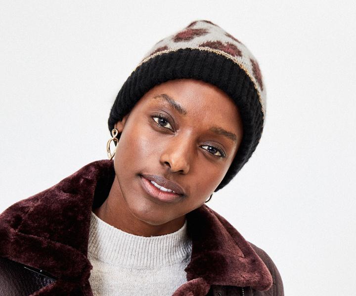 Oasis Supersoft Leopard Beanie
