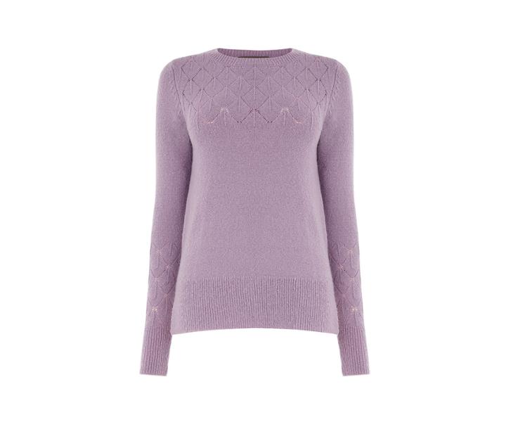 Oasis Pam Pointelle Crew Jumper