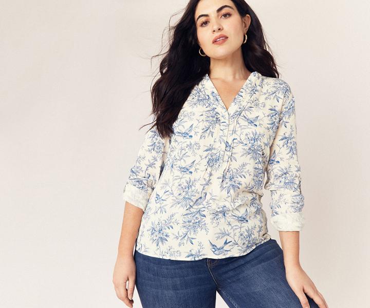 Oasis Curve Bernie Print Shirt