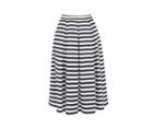 Oasis Textured Stripe Midi Skirt