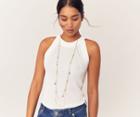 Oasis 2 Row Long Pearl Necklace