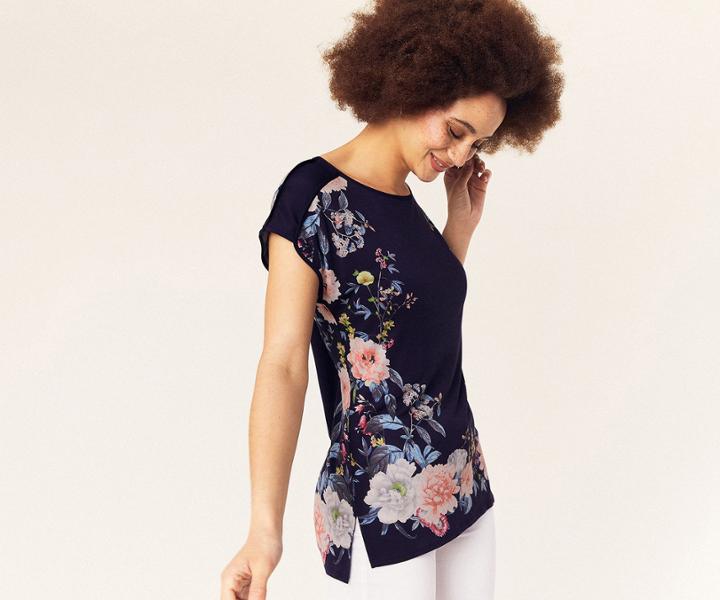 Oasis Heather Placement T Shirt