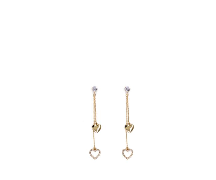 Oasis Diamante Heart Earrings