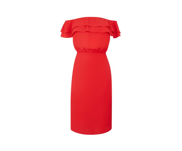 Oasis Short Bardot Midi Dress