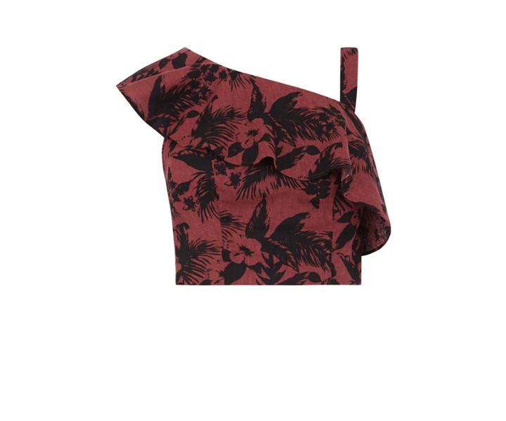 Oasis One Shoulder Crop Top