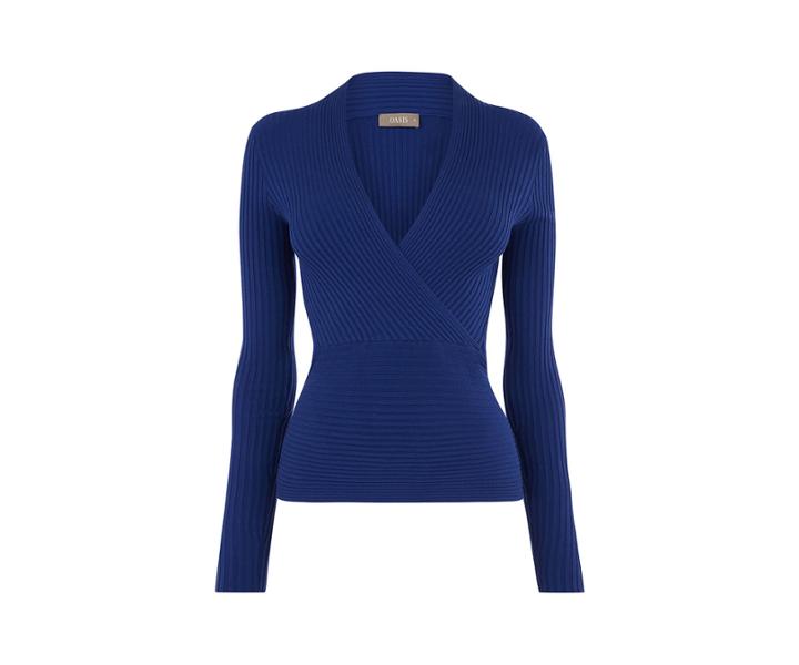 Oasis Mila Rib Wrap Jumper