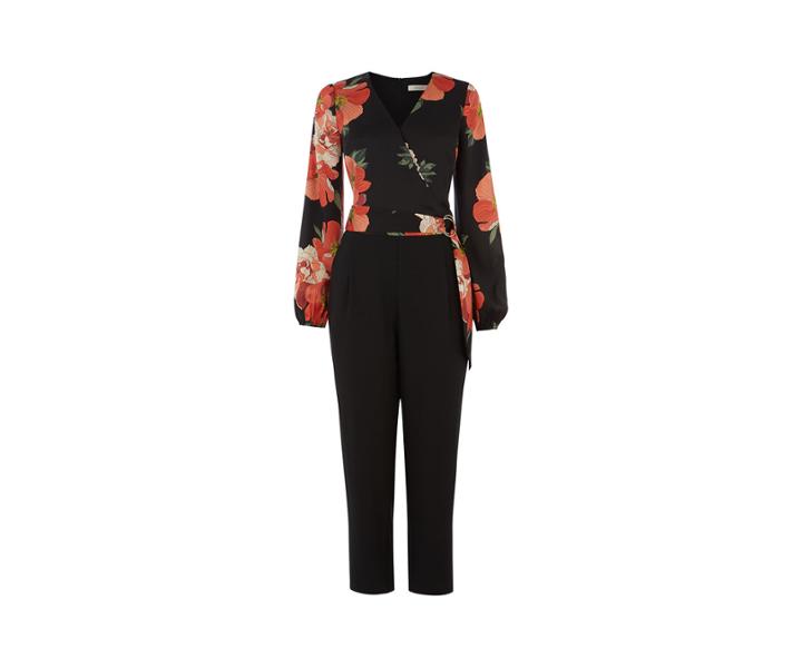 Oasis Bold Bloom D Ring Jumpsuit