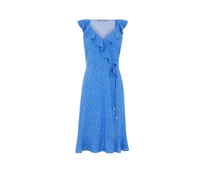 Oasis Long Spot Frill Sundress