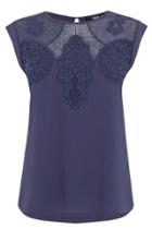 Oasis Trimmed Moss Crepe T-shirt