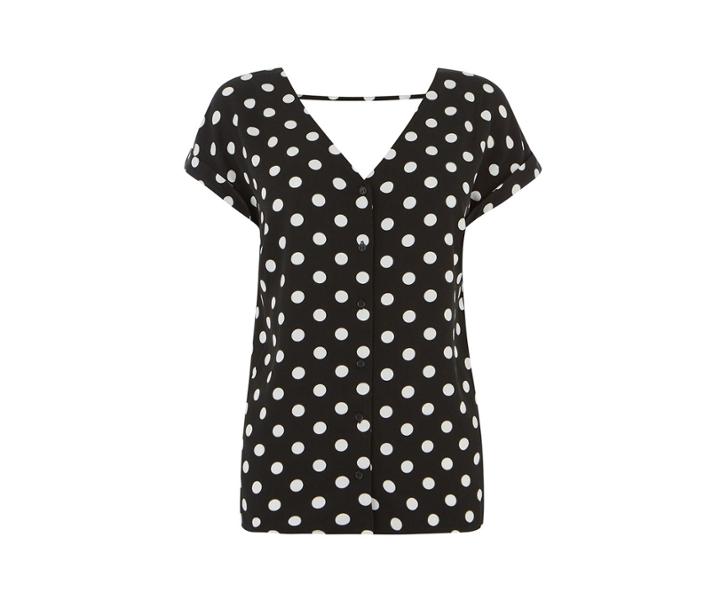 Oasis Spot Button Through Tee