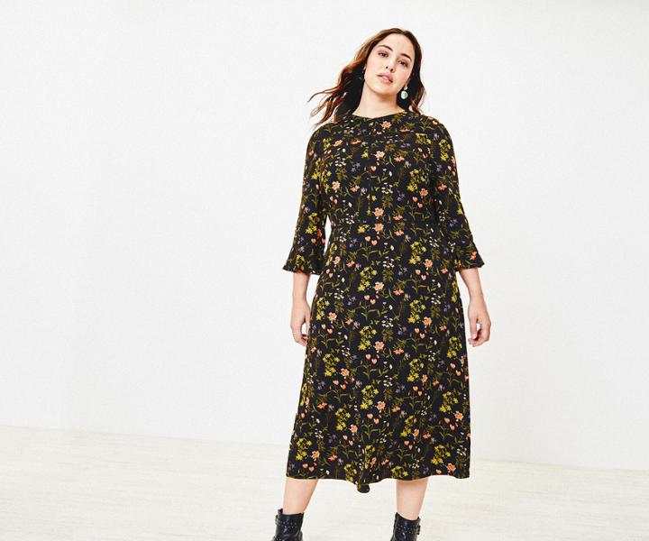 Oasis Curve Cara Midi Dress