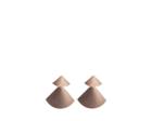 Oasis Brushed Triangle Earrings