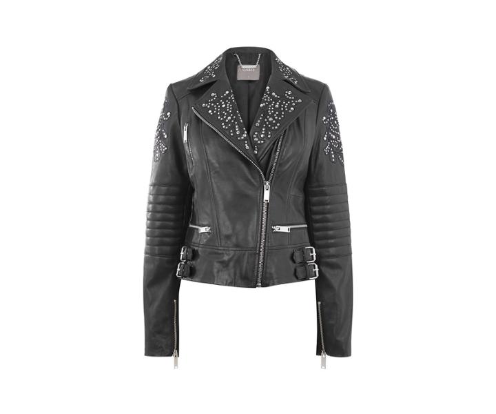 Oasis Studded Leather Jacket