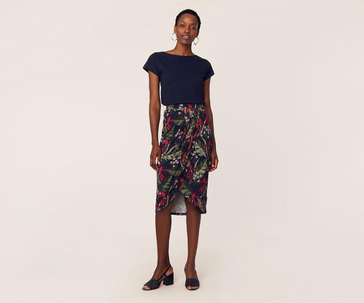 Oasis Tropical Drape Skirt