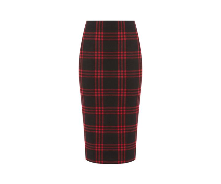 Oasis Tartan Tube Skirt