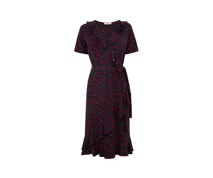 Oasis Long Lip Ruffle Dress