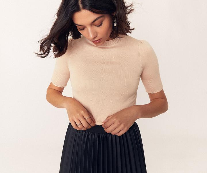 Oasis Pointelle Knit Jumper