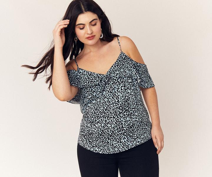 Oasis Curve Leopard Cami