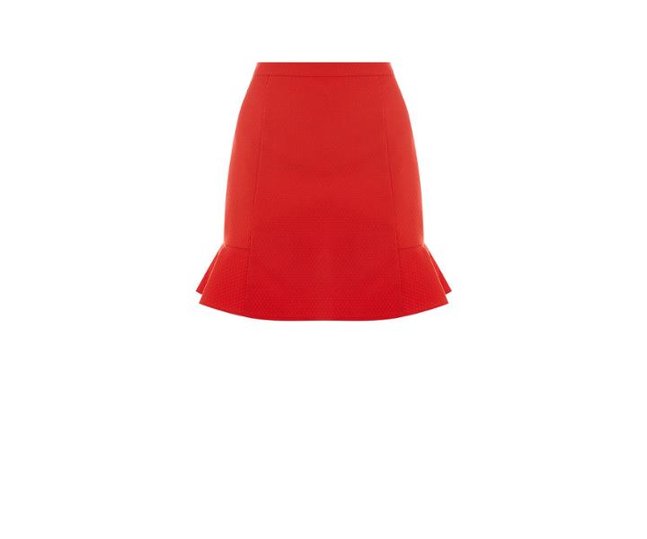 Oasis Red Flippy Skirt