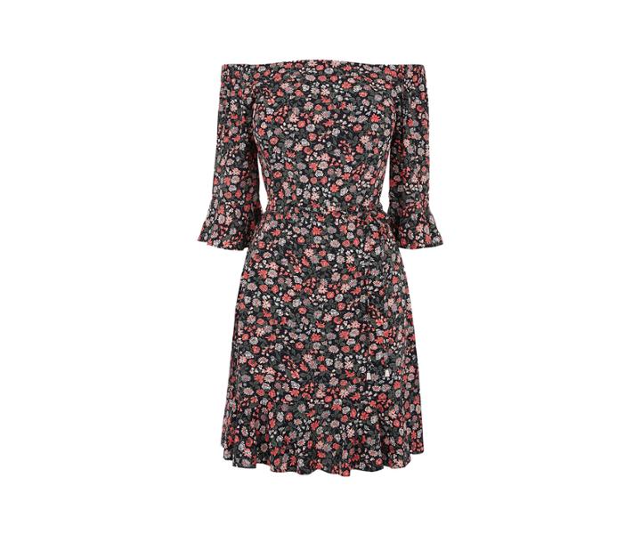 Oasis Ditsy Bardot Dress