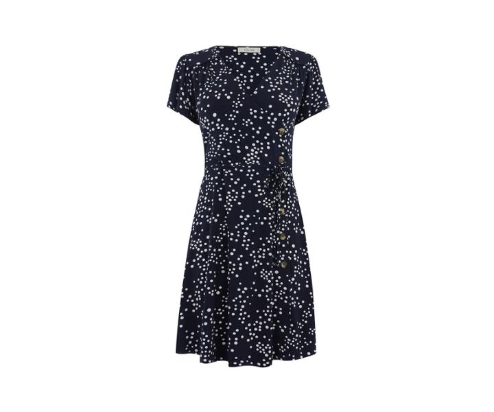 Oasis Spot Button Through Dress