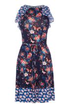 Oasis Harriet Print Ruffle Dress