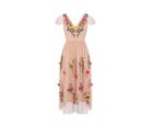 Oasis Floral Embroidered Midi Dress