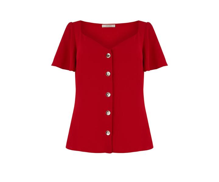 Oasis Button Through Top