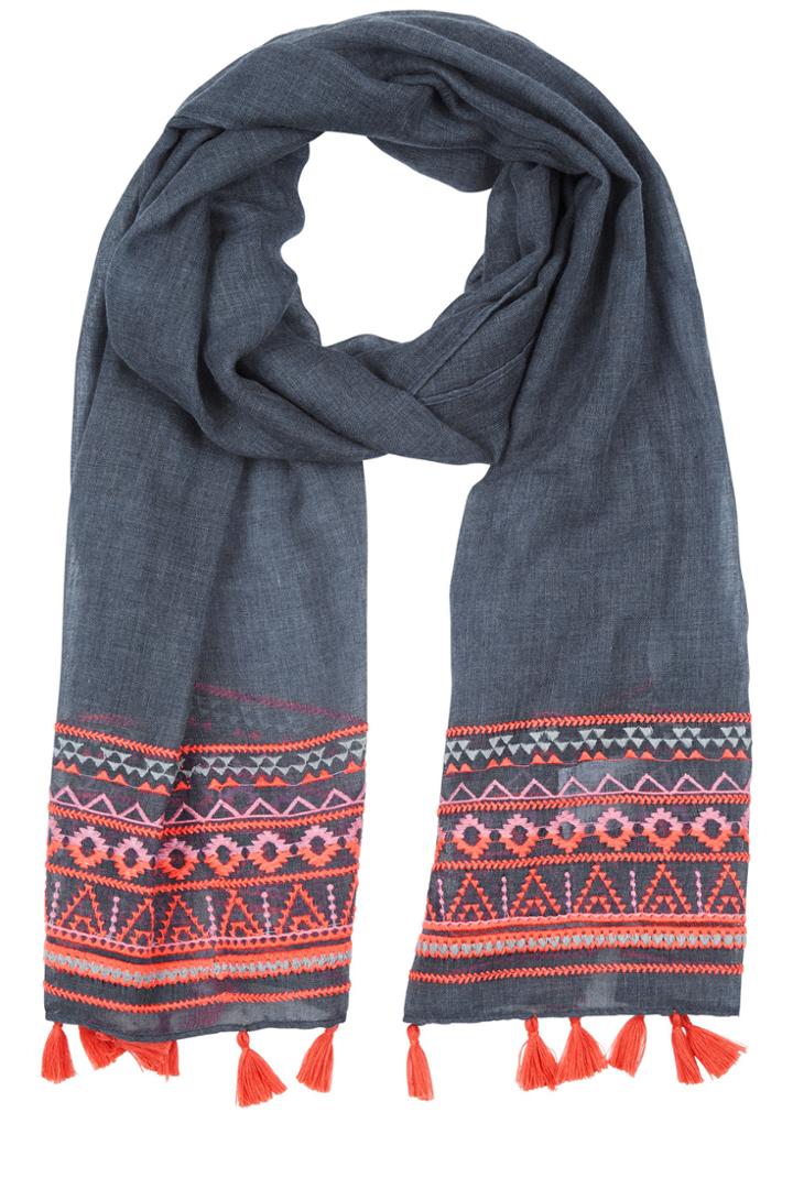 Oasis Tile Border Trim Scarf