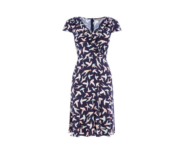 Oasis Long Hummingbird Tea Dress