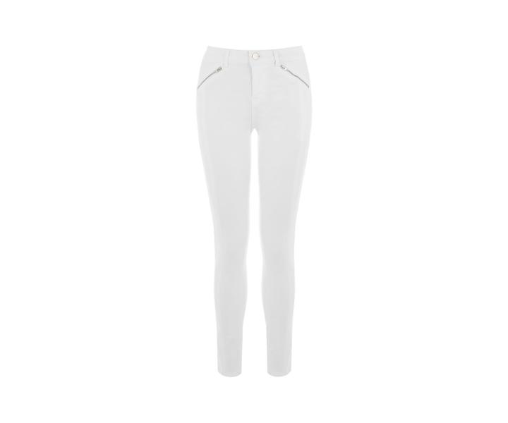 Oasis Jade White Pinstitch Jeans