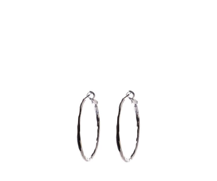 Oasis Basic Silver Tone Hoops