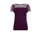 Oasis Ruffle Mesh Fitted Top